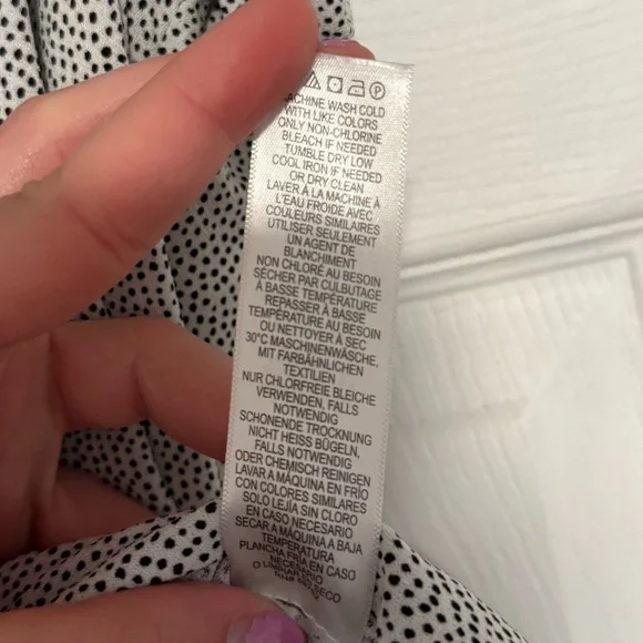 Black & White Short-Sleeve Blouse from Adrianna Papell - Picture 7 of 8